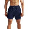 imageNELEUS Mens 2 in 1 Running Shorts with LinerDry Fit Workout Shorts with Pockets6070 BlackNavy Blue 2 Pack