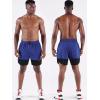 imageNELEUS Mens 2 in 1 Running Shorts with LinerDry Fit Workout Shorts with Pockets6094 WhiteGreyBlue 3 Pack