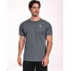 imageNELEUS Mens Dry Fit Athletic Running Shirt5012 BlackGreyNavy Blue