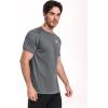 imageNELEUS Mens Dry Fit Athletic Running Shirt5012 BlackGreyOlive Green