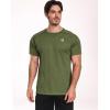 imageNELEUS Mens Dry Fit Athletic Running Shirt5012 BlackGreyOlive Green