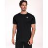 imageNELEUS Mens Dry Fit Athletic Running Shirt5012 BlackGreyRed