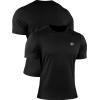 imageNELEUS Mens Dry Fit Athletic Running Shirt508 BlackGreyOlive Green 3 Pack