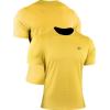 imageNELEUS Mens Dry Fit Athletic Running Shirt508 YellowNavyBlue 3 Pack