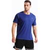 imageNELEUS Mens Dry Fit Athletic Running ShirtZ027 BlackGreyBlue 3 Pack