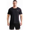 imageNELEUS Mens Dry Fit Athletic Running ShirtZ027 BlackGreyBlue 3 Pack