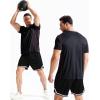 imageNELEUS Mens Dry Fit Athletic Running ShirtZ027 BlackGreyRed 3 Pack