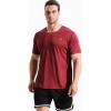 imageNELEUS Mens Dry Fit Athletic Running ShirtZ027 RedYellowBlue 3 Pack