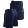 imageNELEUS Mens Lightweight Workout Athletic Shorts with Pockets6056 2 Packblack navy Blue