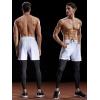 imageNELEUS Mens Lightweight Workout Athletic Shorts with Pockets6056 2 Packblack white