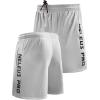 imageNELEUS Mens Lightweight Workout Athletic Shorts with Pockets6056 2 Packblack white
