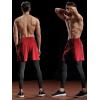 imageNELEUS Mens Lightweight Workout Athletic Shorts with Pockets6056 BlackGreyRed 3 Pack