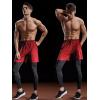 imageNELEUS Mens Lightweight Workout Athletic Shorts with Pockets6056 BlueNavy BlueRed 3 Pack