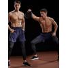 imageNELEUS Mens Lightweight Workout Athletic Shorts with Pockets6056 BlueNavy BlueRed 3 Pack