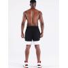 imageNELEUS Mens Lightweight Workout Athletic Shorts with Pockets6093 BlackBlack 2 Pack