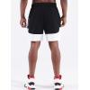 imageNELEUS Mens Lightweight Workout Athletic Shorts with Pockets6093 BlackBlack 2 Pack