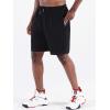 imageNELEUS Mens Lightweight Workout Athletic Shorts with Pockets6095 BlackGreyNavy Blue 3 Pack