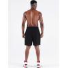 imageNELEUS Mens Lightweight Workout Athletic Shorts with Pockets6095 BlackGreyNavy Blue 3 Pack