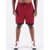 imageNELEUS Mens Lightweight Workout Athletic Shorts with Pockets6095 BlackGreyRed 3 Pack