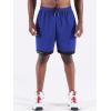 imageNELEUS Mens Lightweight Workout Athletic Shorts with Pockets6095 RedBlueNavy 3 Pack