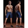 imageNELEUS 3 or 6 Pack Compression Shorts for Men Spandex Sport Shorts Running Athletic Workout Performance Baselayer Underwear047 3 Pack Black grey navy Blue