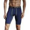 imageNELEUS 3 or 6 Pack Compression Shorts for Men Spandex Sport Shorts Running Athletic Workout Performance Baselayer Underwear047 3 Pack Black grey navy Blue
