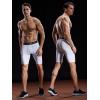 imageNELEUS 3 or 6 Pack Compression Shorts for Men Spandex Sport Shorts Running Athletic Workout Performance Baselayer Underwear047 3 Packblack grey white