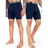 imageNELEUS 3 or 6 Pack Compression Shorts for Men Spandex Sport Shorts Running Athletic Workout Performance Baselayer Underwear6011 Black 2pcs grey2pcs navy Blue 2 Pcs