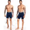 imageNELEUS 3 or 6 Pack Compression Shorts for Men Spandex Sport Shorts Running Athletic Workout Performance Baselayer Underwear6011 Black 2pcs grey2pcs navy Blue 2 Pcs
