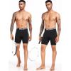 imageNELEUS 3 or 6 Pack Compression Shorts for Men Spandex Sport Shorts Running Athletic Workout Performance Baselayer Underwear6011 Black 2pcs grey2pcs navy Blue 2 Pcs
