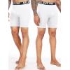 imageNELEUS 3 or 6 Pack Compression Shorts for Men Spandex Sport Shorts Running Athletic Workout Performance Baselayer Underwear6011 Black 2pcs grey2pcs white 2 Pcs