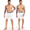 imageNELEUS 3 or 6 Pack Compression Shorts for Men Spandex Sport Shorts Running Athletic Workout Performance Baselayer Underwear6011 Black 2pcs grey2pcs white 2 Pcs