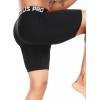 imageNELEUS 3 or 6 Pack Compression Shorts for Men Spandex Sport Shorts Running Athletic Workout Performance Baselayer Underwear6011 Black 6 Pcs