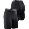 imageNELEUS 3 or 6 Pack Compression Shorts for Men Spandex Sport Shorts Running Athletic Workout Performance Baselayer Underwear6011 Black 6 Pcs