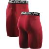 imageNELEUS 3 or 6 Pack Compression Shorts for Men Spandex Sport Shorts Running Athletic Workout Performance Baselayer Underwear6065 BlackBlueRed 3 Pack