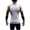 imageNELEUS Mens 3 Pack Athletic Compression Under Base Layer Sport Tank Top01 3 Packwhite