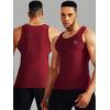 imageNELEUS Mens 3 Pack Dry Fit Compression Tank Top5074 Black GreySlate GrayRed 3 Pack