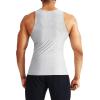 imageNELEUS Mens 3 Pack Dry Fit Compression Tank Top5074 Light Grey 3 Pack