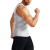 imageNELEUS Mens 3 Pack Dry Fit Compression Tank Top5074 Light Grey 3 Pack
