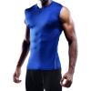 imageNELEUS Mens 3 Pack Dry Fit Compression Tank Top803 BlackGreyBlue 3 Pack