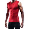 imageNELEUS Mens 3 Pack Dry Fit Compression Tank Top803 BlackGreyRed 3 Pack