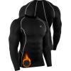 imageNELEUS Mens 3 Pack Dry Fit Long Sleeve Compression Shirts Workout Running Shirts5030 Black black black 3 Pack
