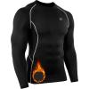 imageNELEUS Mens 3 Pack Dry Fit Long Sleeve Compression Shirts Workout Running Shirts5030 Black black black 3 Pack