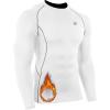 imageNELEUS Mens 3 Pack Dry Fit Long Sleeve Compression Shirts Workout Running Shirts5030 Black navy Blue  White 3 Pack