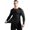 imageNELEUS Mens 3 Pack Dry Fit Long Sleeve Compression Shirts Workout Running Shirts5030 BlackBlackBlack 3 Pack