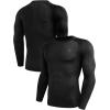 imageNELEUS Mens 3 Pack Dry Fit Long Sleeve Compression Shirts Workout Running Shirts5030 BlackBlackBlack 3 Pack