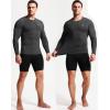 imageNELEUS Mens 3 Pack Dry Fit Long Sleeve Compression Shirts Workout Running ShirtsZ023 BlackGreyBlue