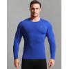 imageNELEUS Mens 3 Pack Dry Fit Long Sleeve Compression Shirts Workout Running ShirtsZ023 BlackGreyBlue