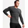 imageNELEUS Mens 3 Pack Dry Fit Long Sleeve Compression Shirts Workout Running ShirtsZ023 BlackGreyWhite