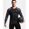 imageNELEUS Mens 3 Pack Dry Fit Long Sleeve Compression Shirts Workout Running ShirtsZ028 BlackGreyNavy Blue